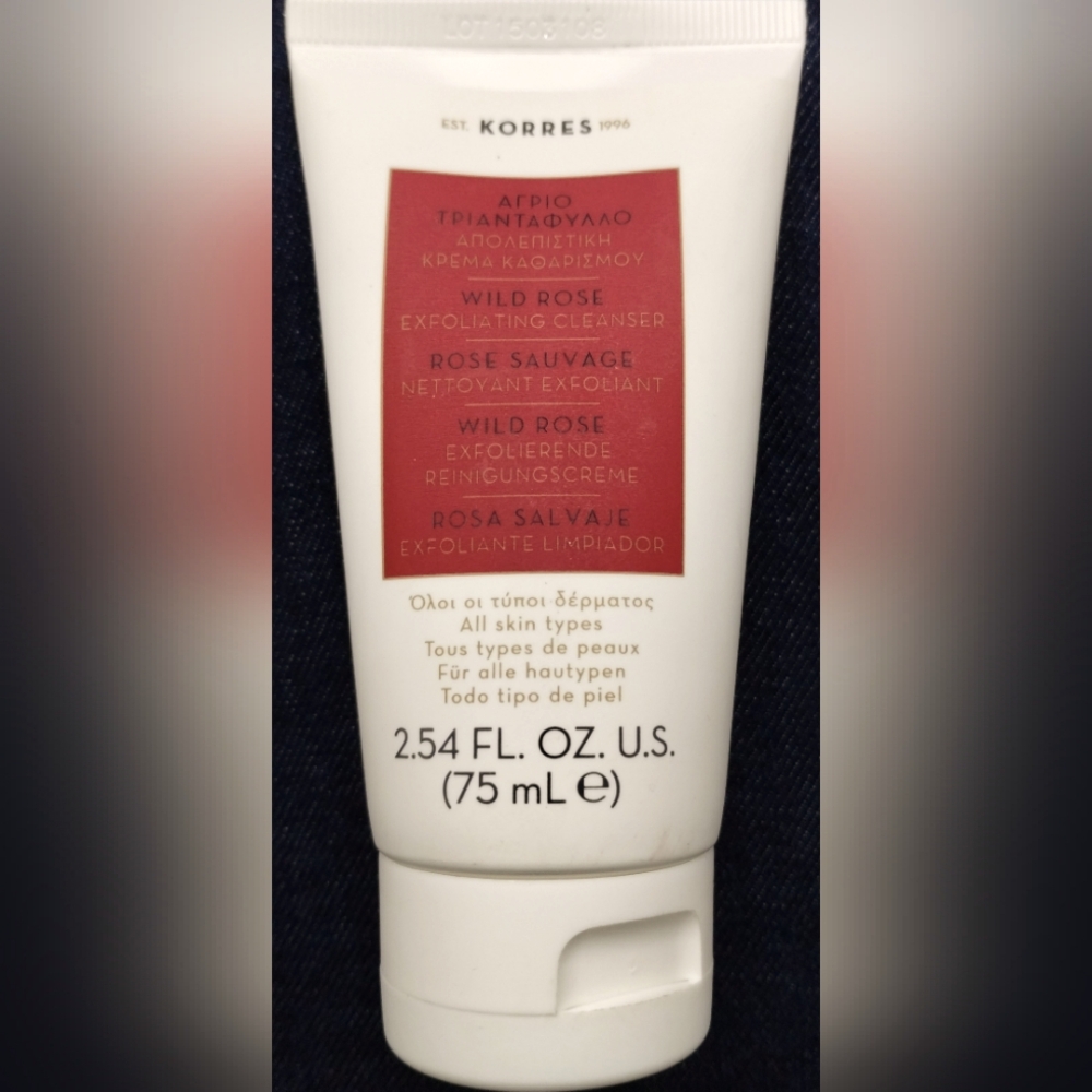 KORRES WILD ROSE EXFOLIATING CLEANSER 75 mL